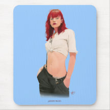 Cereja na parte superior mousepads