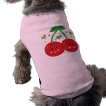 Cerejas bonitos roupas para pets