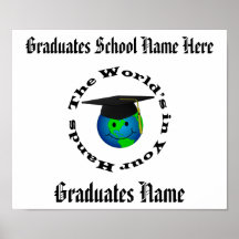 Certificado customizável da graduação pôsteres
