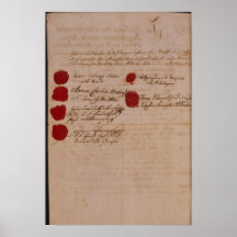 Certificado de casamento de Wolfgang, de Mozart e  Posters