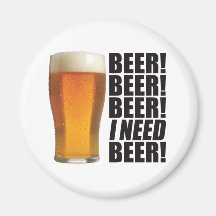 Cerveja da necessidade imãs de geladeira
