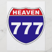 Céu "de um estado a outro" 777 panfletos personalizado