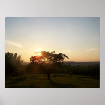 Céu de West Virginia e árvore 17 Poster