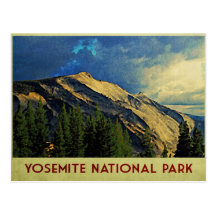 Céu dramático de Yosemite Cartoes Postais