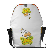 chá de fraldas, gêmeos bolsa mensageiro