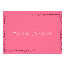 Chá de panela floral decorativo cor-de-rosa elegan convite personalizado