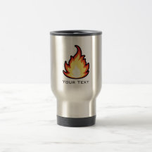 Chama do fogo; Metal-olhar Caneca