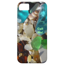 Chame-me! praia Seaglass do oceano dos casos do iP Capa De iPhone 5 Case-Mate