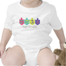 Chanukah feliz macacãozinhos para bebê