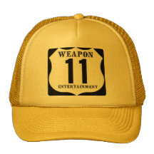 Chapéu amarelo do entretenimento da arma onze bone