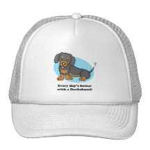 Chapéu bonito do Dachshund do cão dos desenhos ani Boné