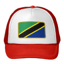 Chapéu bordado bandeira do efeito de Tanzânia Bonés