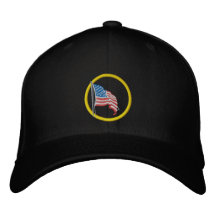 Chapéu bordado da bandeira americana boné