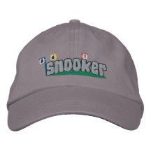 Chapéu bordado Snooker (texto de prata) Bones