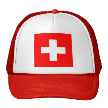 Chapéu com a bandeira da suiça boné