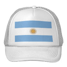 Chapéu com a bandeira de Argentina Bones