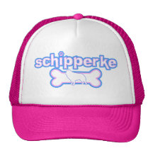 Chapéu cor-de-rosa & azul do Schipperke Bonés