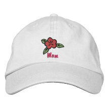 Chapéu customizável da flor de Emrboidered Bone Bordado