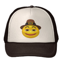 Chapéu da acção de graças do peregrino do smiley bonés