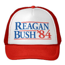 Chapéu de Reagan Bush '84 Bones