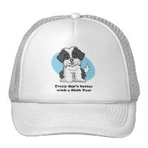 Chapéu de ShihTzu dos desenhos animados Bonés