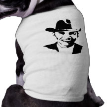Chapéu de vaqueiro de Barack Obama Camisa Para Cães