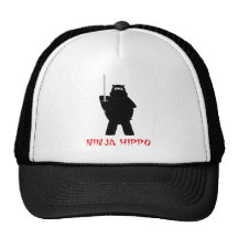 Chapéu do camionista do hipopótamo de Ninja Boné