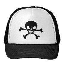 Chapéu do camionista do pirata bones