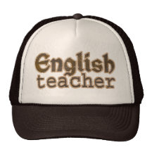 Chapéu do camionista do professor de inglês boné