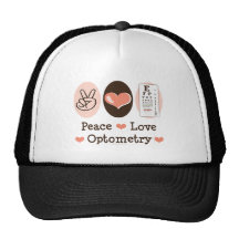 Chapéu do optometrista da optometria do amor da pa boné