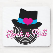 Chapéu do rolo da rocha n mousepads