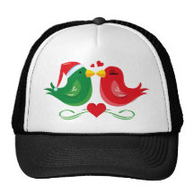 Chapéu dos Lovebirds do Natal Bonés