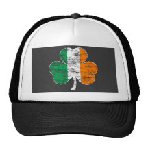 Chapéu irlandês desvanecido do trevo bone