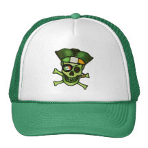 Chapéu irlandês do pirata do dia de St Patrick Boné