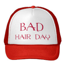 Chapéu mau vermelho do dia do cabelo bone