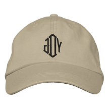 Chapéu Monogrammed Bone Bordado
