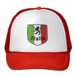 Chapéu retro do estilo do vintage da bandeira ital bones