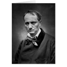 Charles Baudelaire - foto 1878 do vintage Cartões