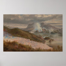 Charles Blomfield - terraços cor-de-rosa Impressão