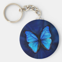Chaveiro azul da borboleta