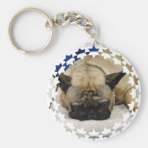 Chaveiro bonito do buldogue francês