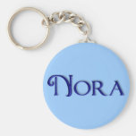 Chaveiro conhecido de vidro azul do KRW - Nora