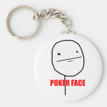 Chaveiro da cara de póquer
