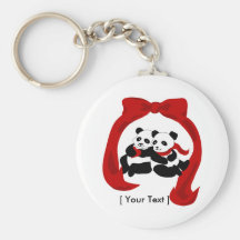 Chaveiro do amor da panda