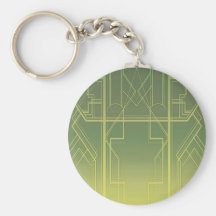 Chaveiro do art deco (no verde)