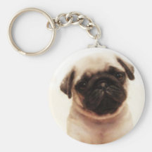 Chaveiro do filhote de cachorro do Pug