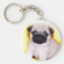 Chaveiro do filhote de cachorro do Pug
