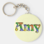 Chaveiro do nome do sulco do Hippie do KRW - Amy
