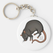 Chaveiro do rato do zodíaco