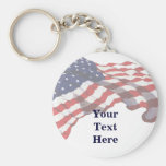 Chaveiro feito sob encomenda da bandeira americana